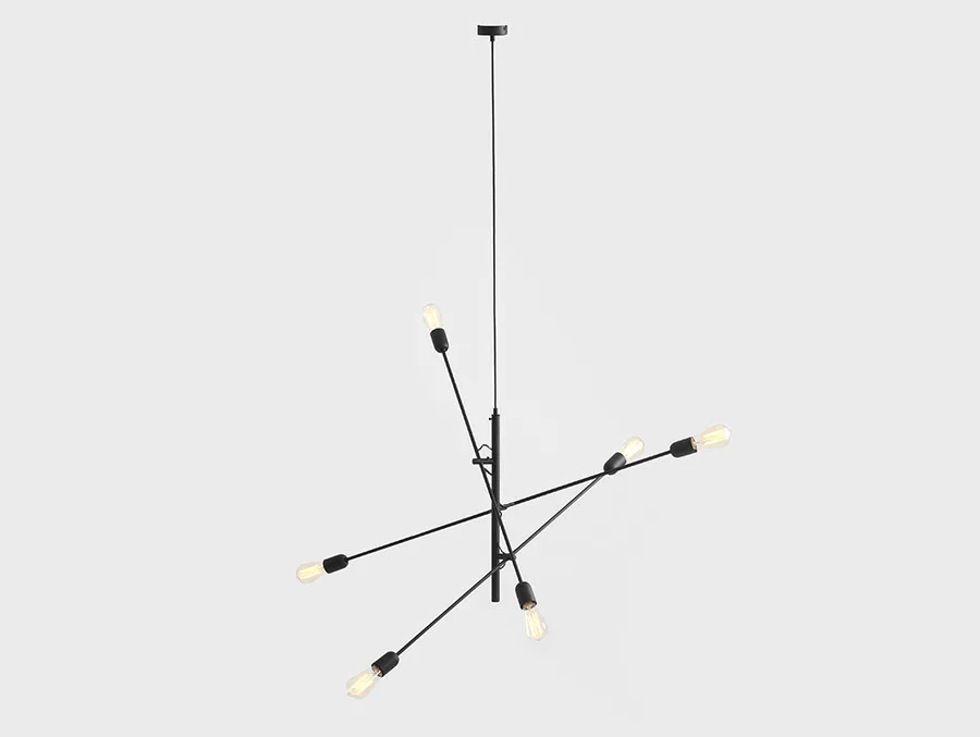 Lampa wisząca TWIGO 6 - czarny