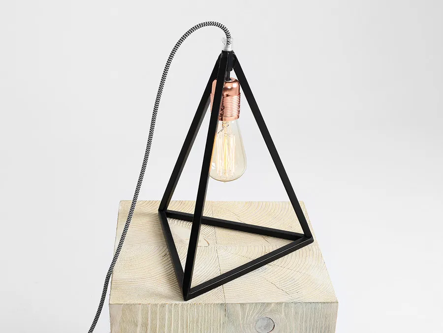 Lampa stołowa TRIMETRIC TABLE - czarny