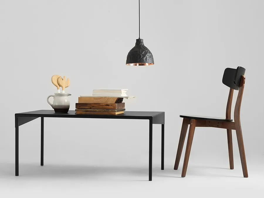 Stolik OBROOS COFFEE METAL 100x60 - czarny