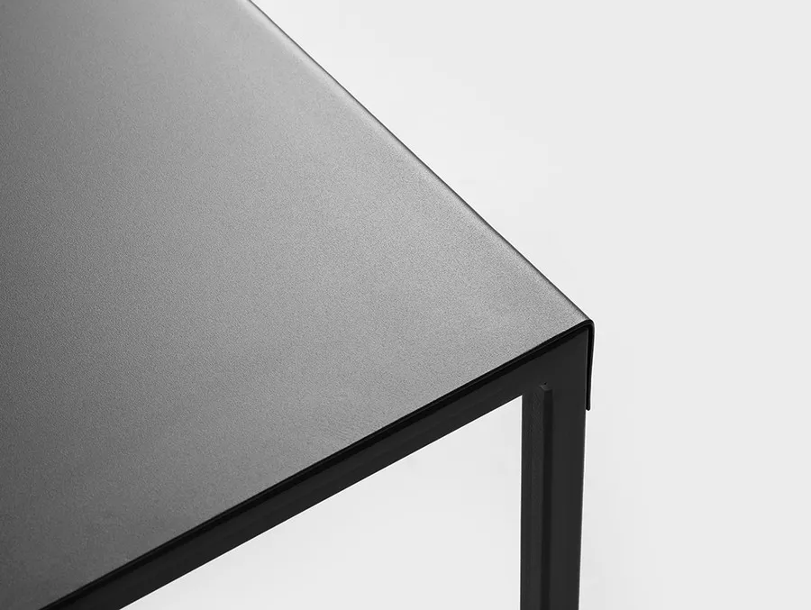 Stolik OBROOS COFFEE METAL 80x80 - czarny
