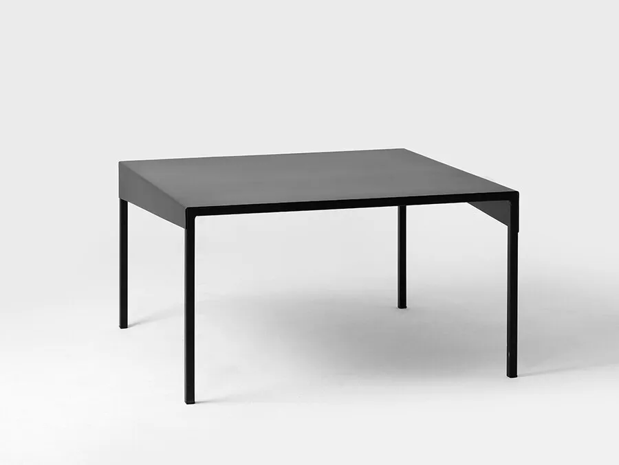 Stolik OBROOS COFFEE METAL 80x80 - czarny