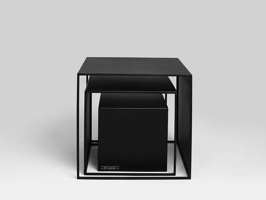 Stolik 2 WALL TRIO METAL - czarny