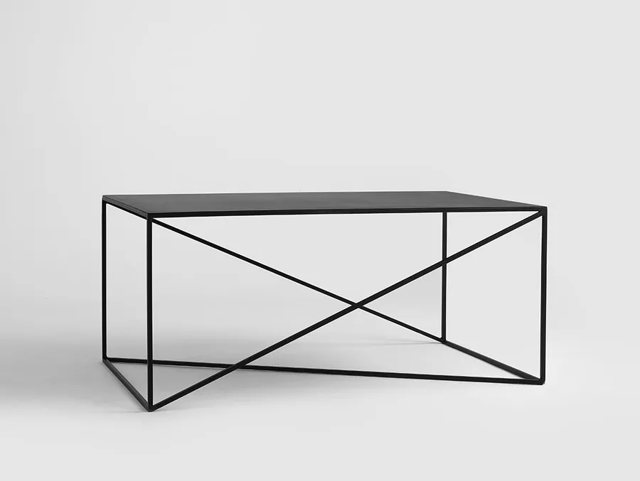 Stolik MEMO METAL 100x60 - czarny