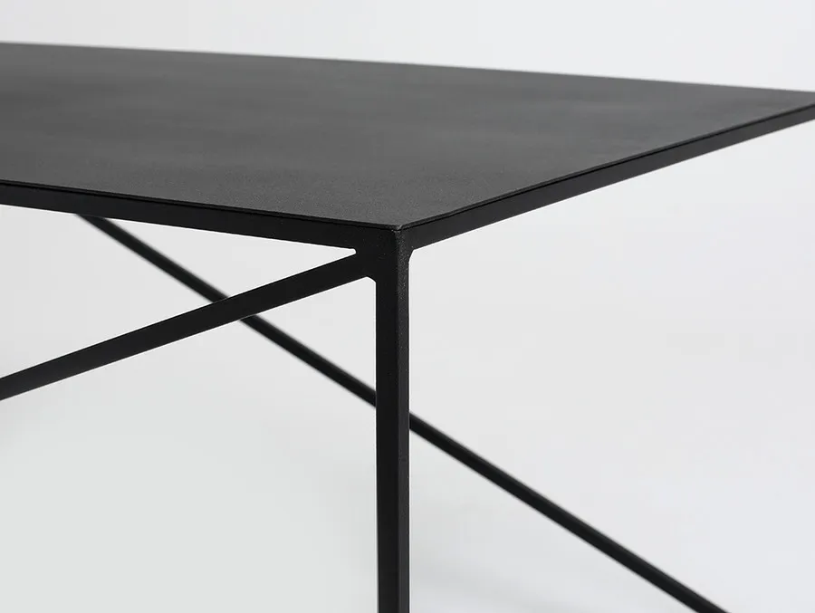 Stolik MEMO METAL 100x60 - czarny