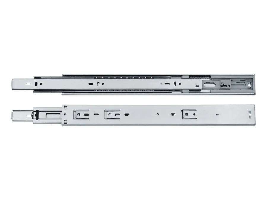 Prowadnice kulkowe Marcopol push-open / dł. 30 cm / wys. 45 mm / 45 kg / wysuw 100%