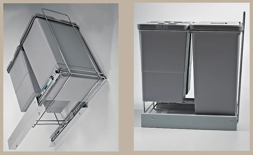 Sortownik na śmieci podwójny ECOFIL PF01 34A1 / 1x8 l + 1x18 l