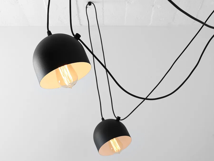 Lampa wisząca POPO 6 - czarny