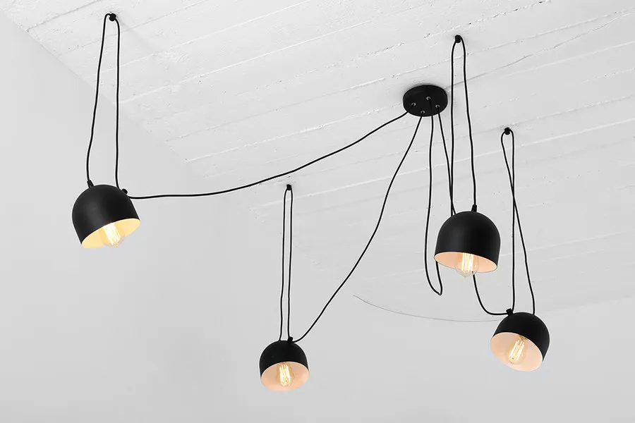 Lampa wisząca POPO 4 - czarny