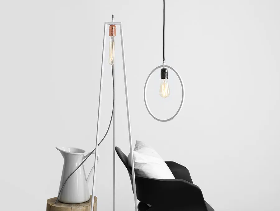 Lampa podłogowa TRIMETRIC FLOOR - biały