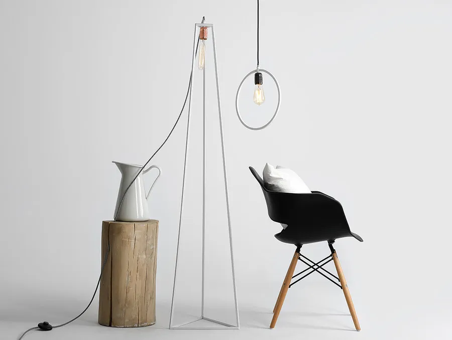 Lampa podłogowa TRIMETRIC FLOOR - biały