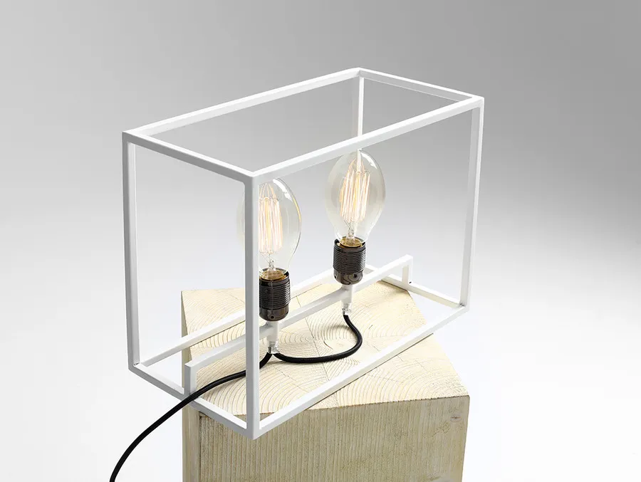 Lampa stołowa METRIC TABLE - biały