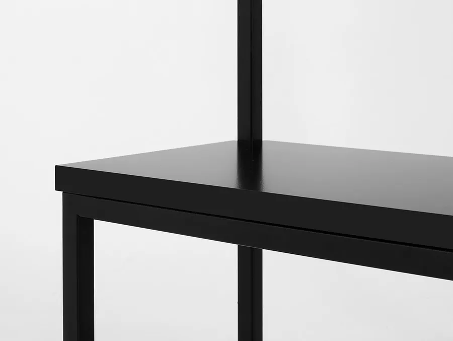 Wieszak z ławką NEXT 120 - czarny
