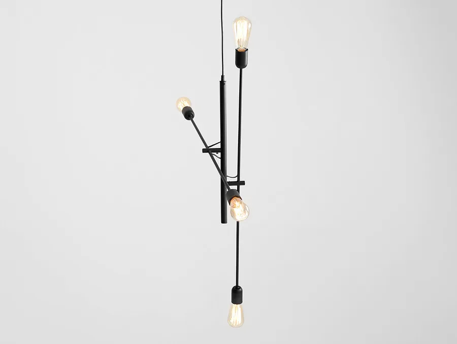 Lampa wisząca TWIGO 4 - czarny