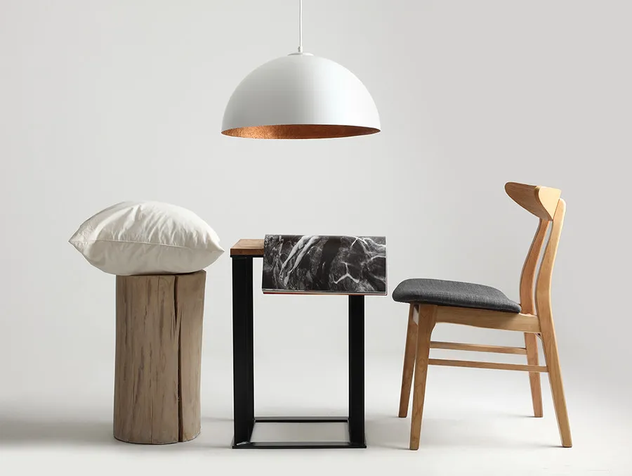 Lampa wisząca LORD 50 - miedziano-biały