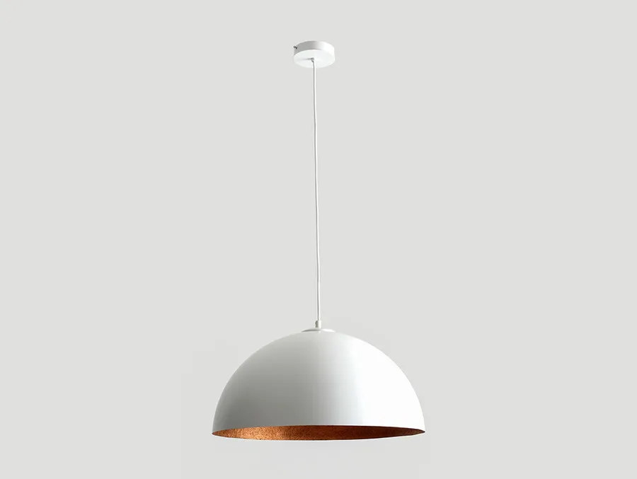 Lampa wisząca LORD 50 - miedziano-biały