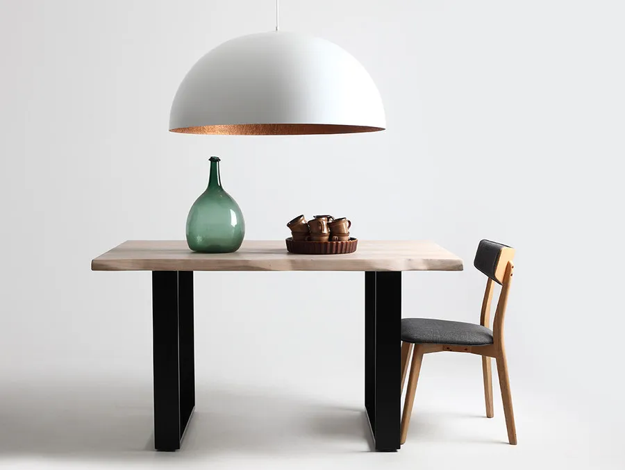 Lampa wisząca LORD 90 - miedziano-biały