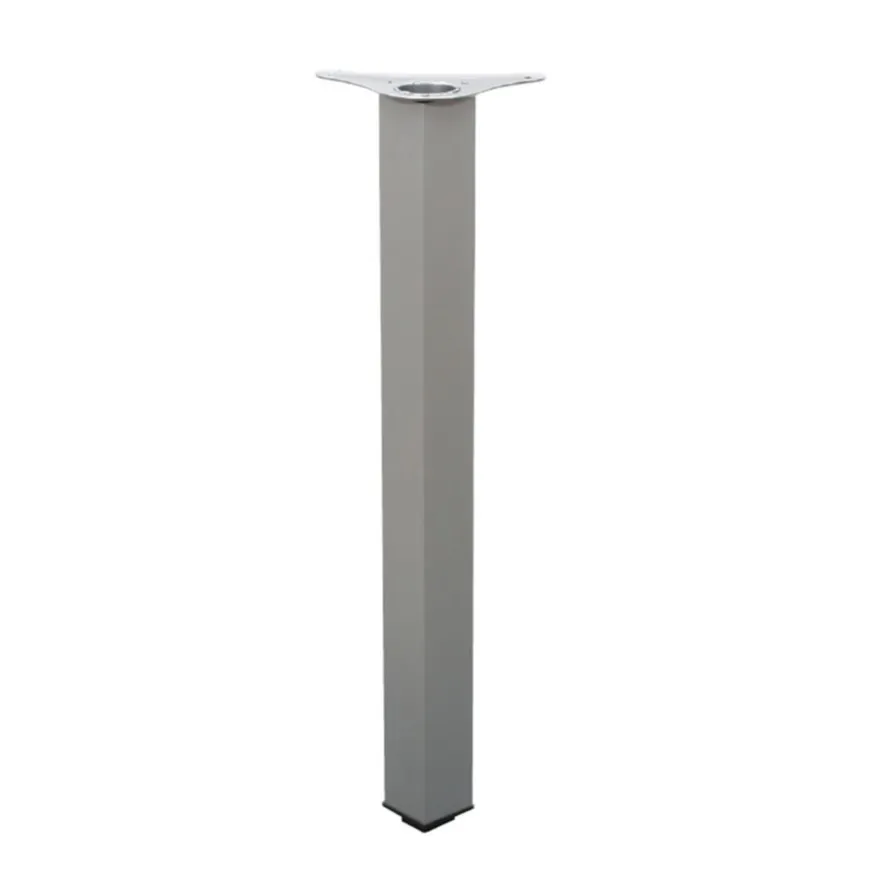 Noga meblowa aluminiowa kwadratowa 6 cm / 110 cm - elektropolerowany