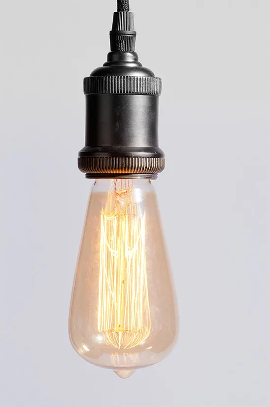 Lampa wisząca metalowa RIGA - czarny