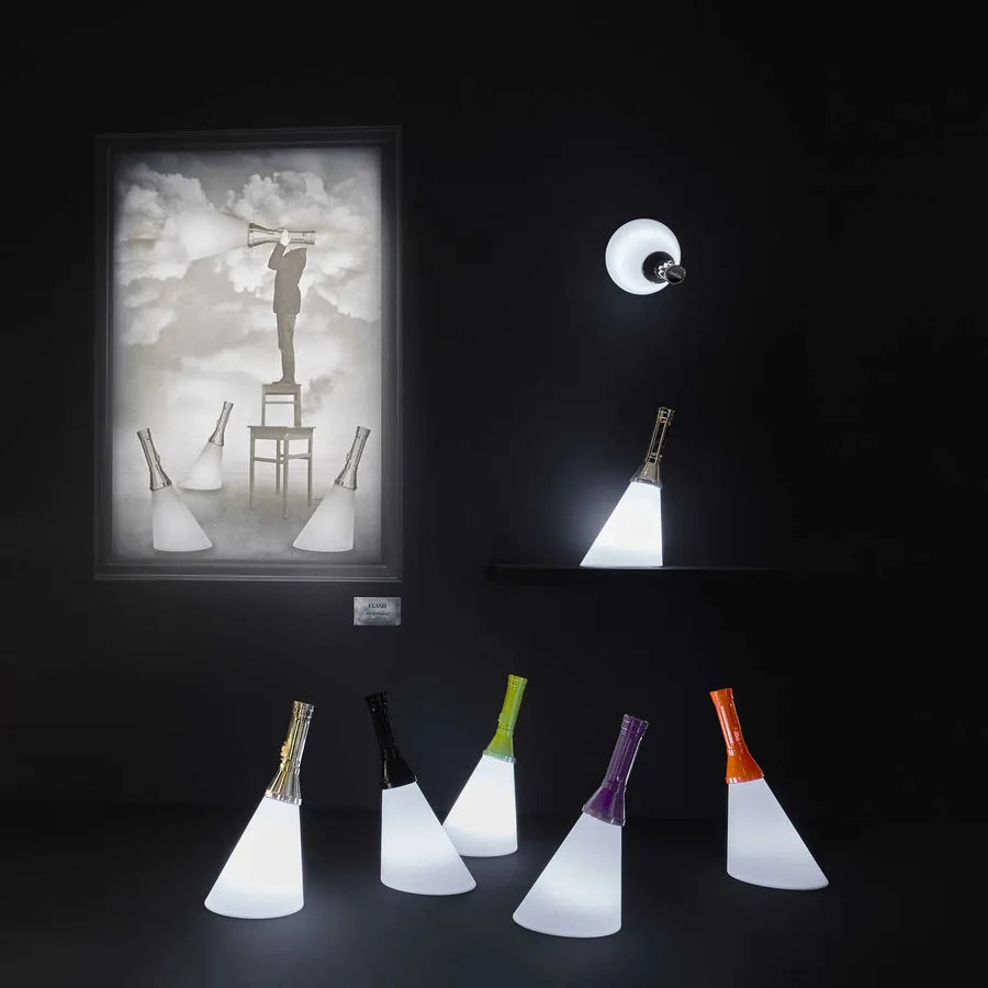 Bezprzewodowa lampa stołowa FLASH - czarny