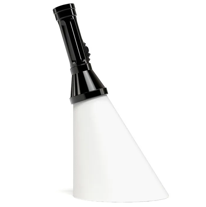 Bezprzewodowa lampa stołowa FLASH - czarny