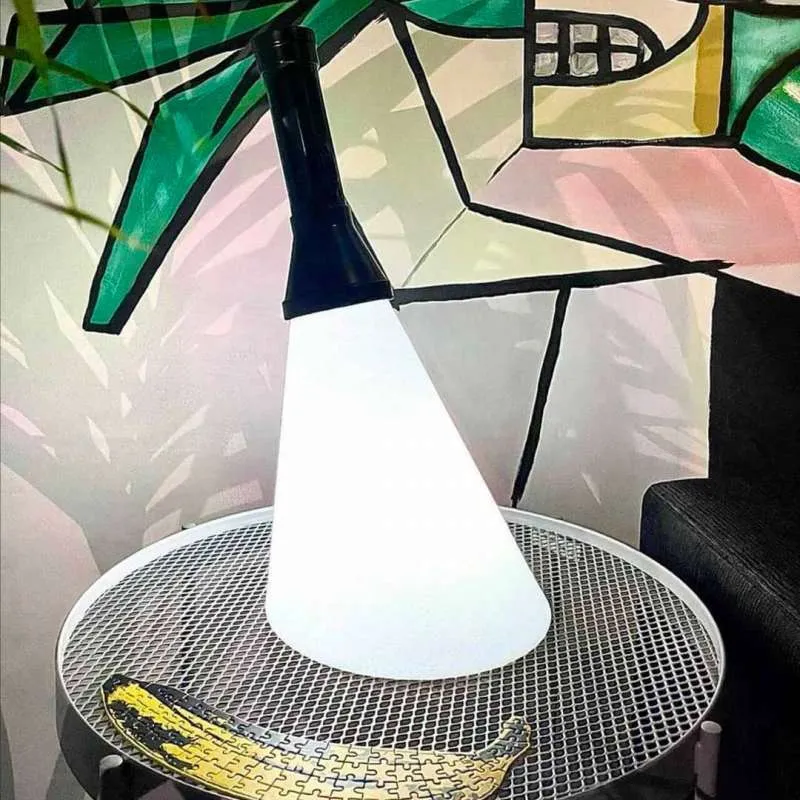 Bezprzewodowa lampa stołowa FLASH - czarny