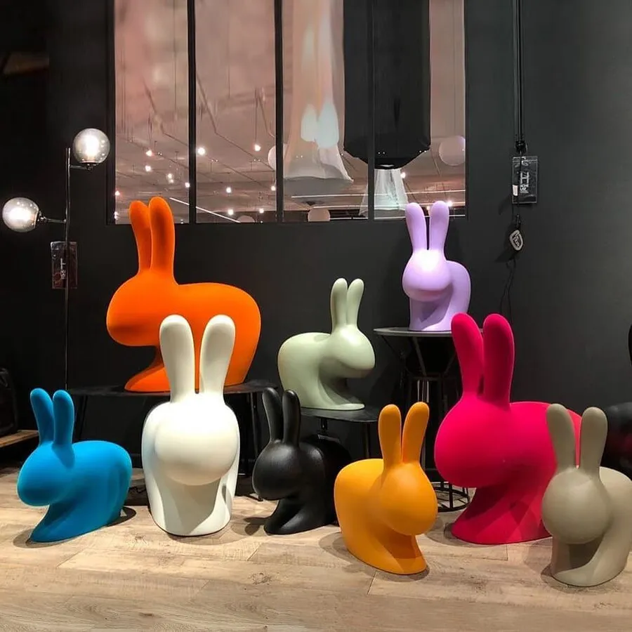 Krzesło RABBIT - jasnoszary