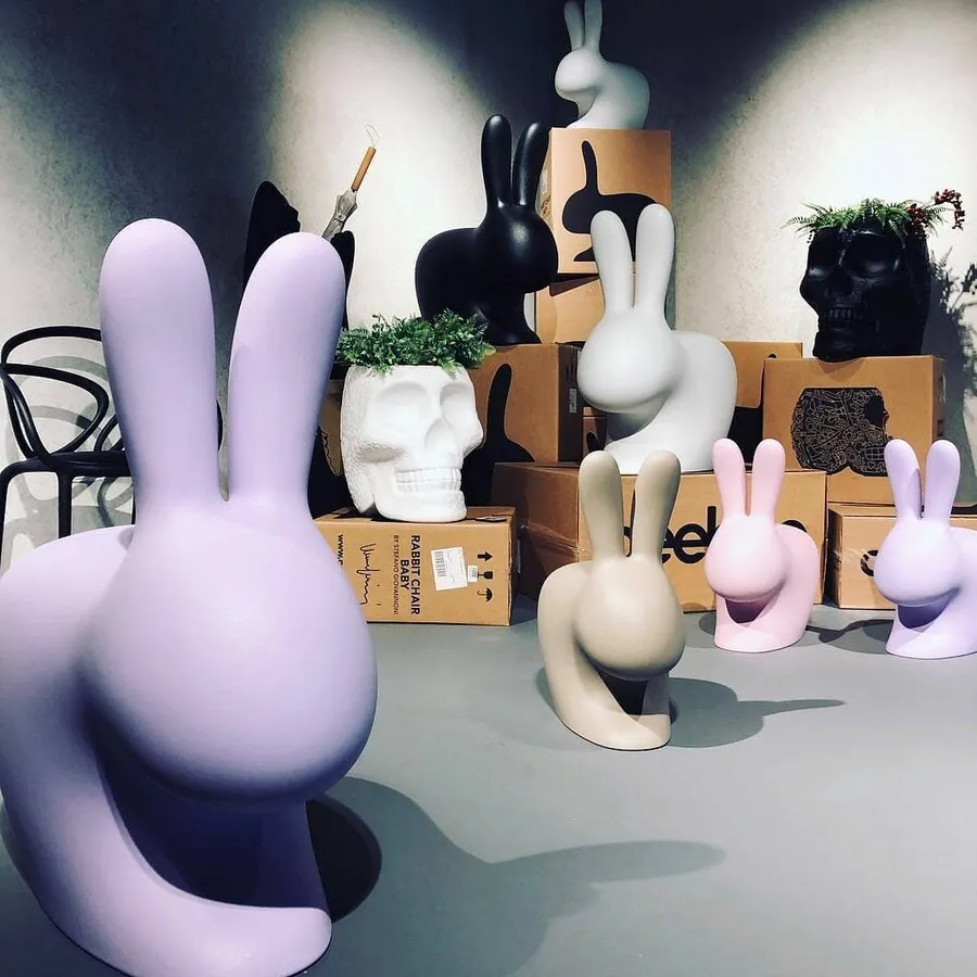 Krzesło RABBIT - jasnoszary