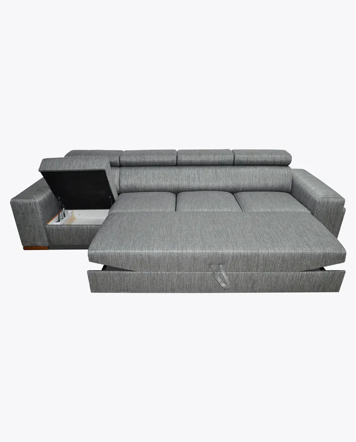 Sofa rozkładana LOFT 41 z pufami