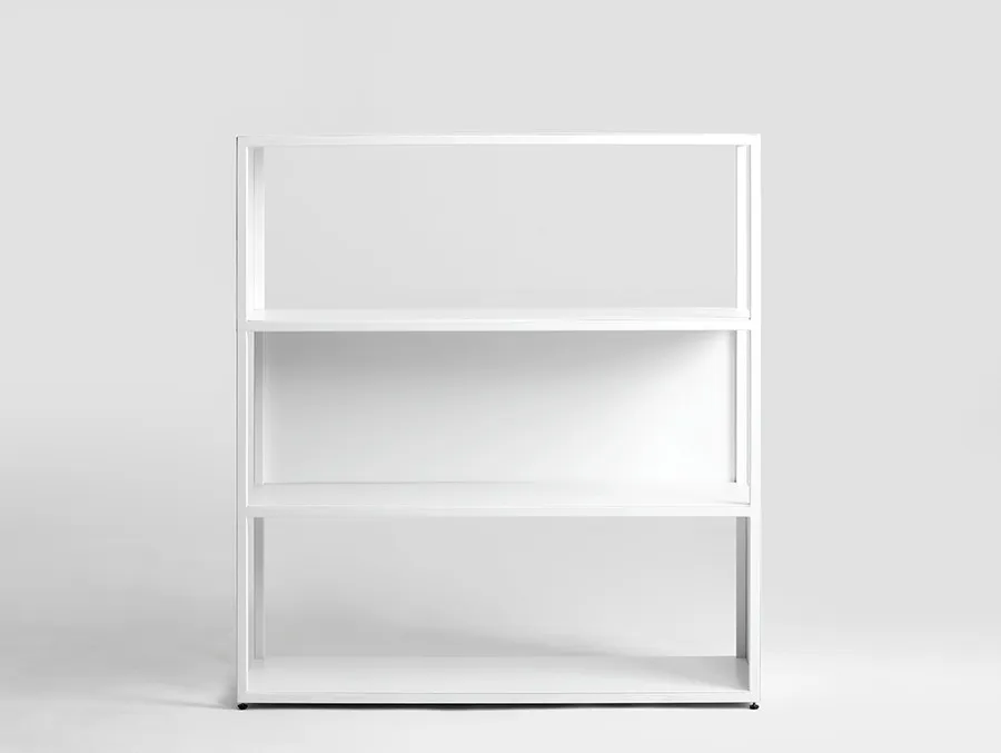 Regał HYLLER SIDE METAL 100x110 - biały