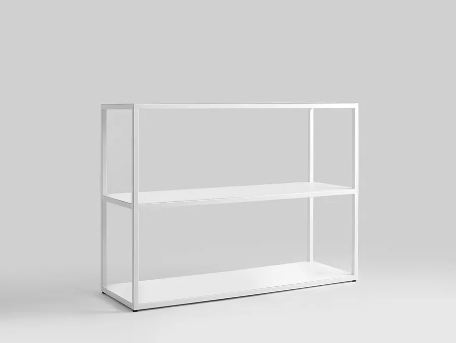 Regał HYLLER METAL 100x75 - biały