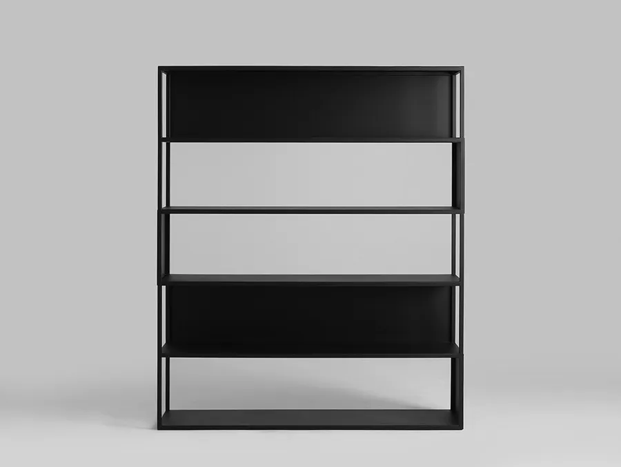 Regał HYLLER SIDE METAL 150x180 - czarny