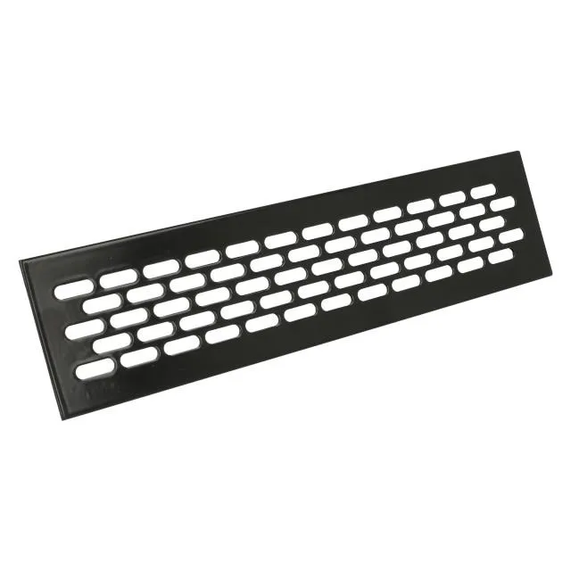 Kratka wentylacyjna 60 L-245mm aluminium C-35 czarny anodowany mat