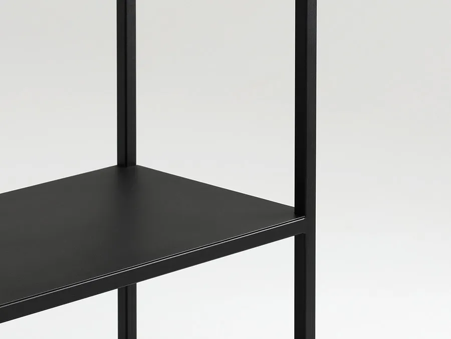 Regał HYLLER METAL 150x75 - czarny