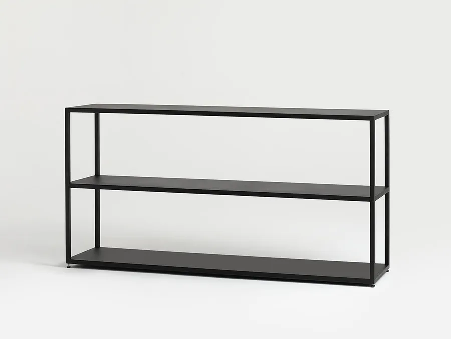 Regał HYLLER METAL 150x75 - czarny