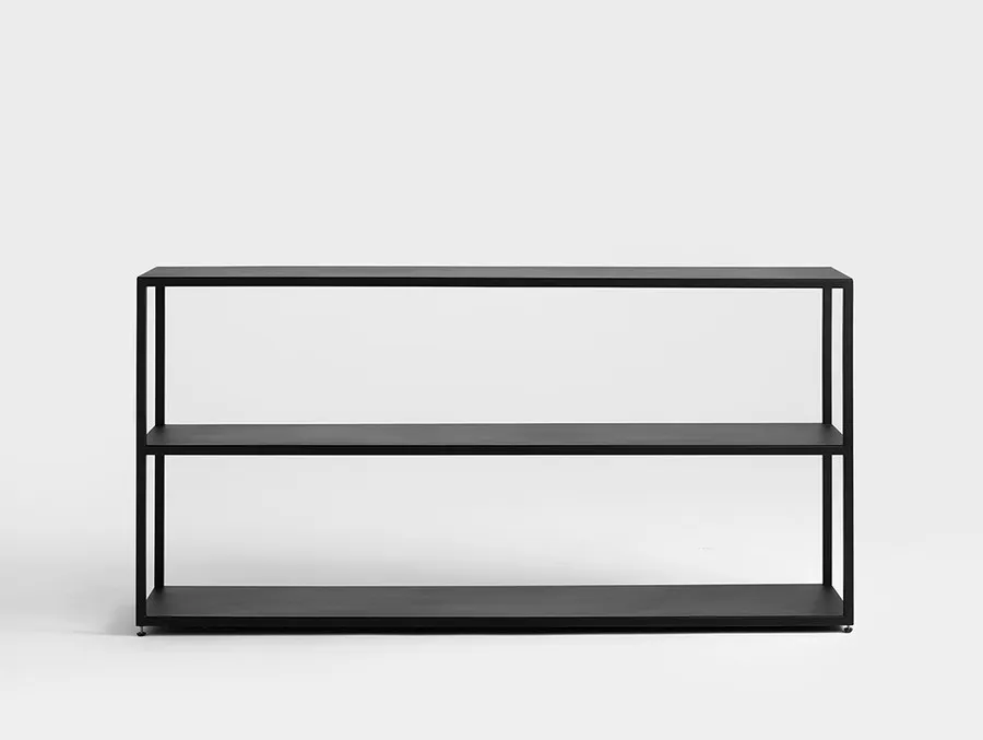 Regał HYLLER METAL 150x75 - czarny