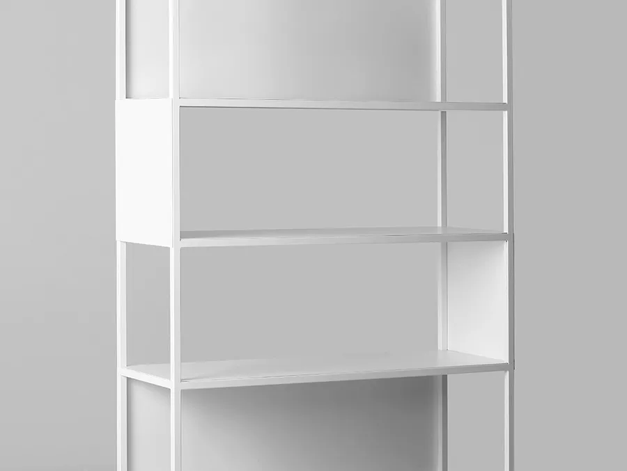 Regał HYLLER SIDE METAL 100x180 - biały
