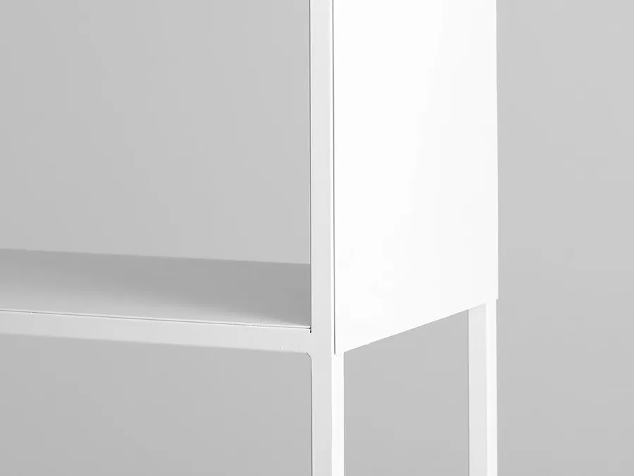 Regał HYLLER SIDE METAL 100x180 - biały