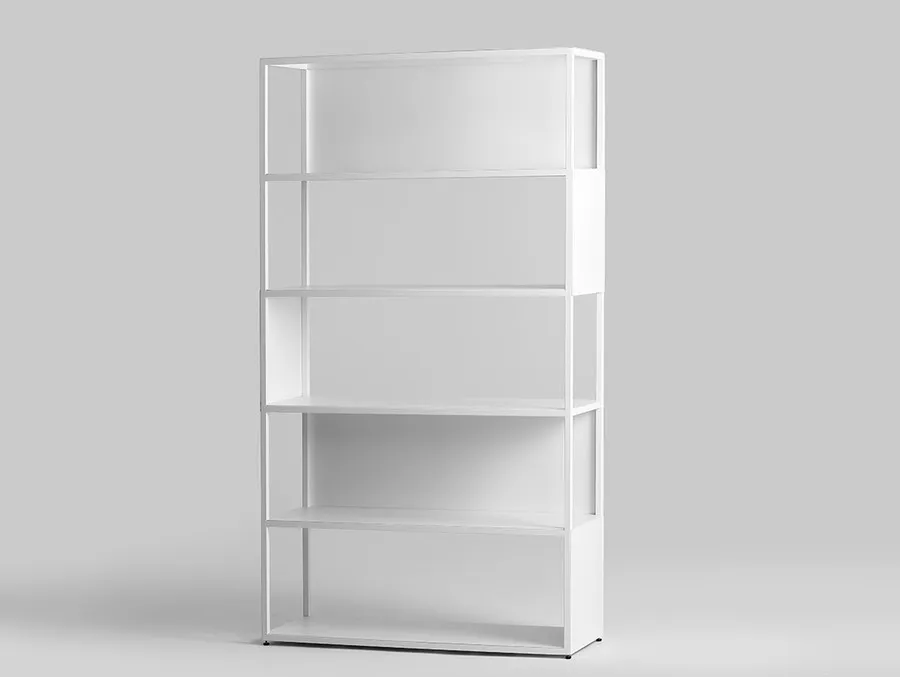 Regał HYLLER SIDE METAL 100x180 - biały