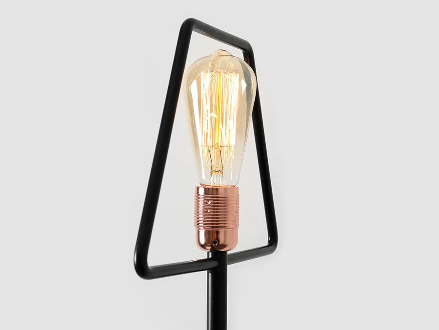 Lampa ścienna FIRKANT WALL - czarny