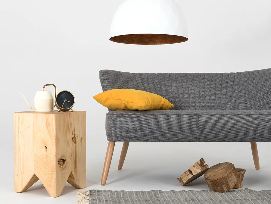 Lampa wisząca LEONARD L - miedziano-biały
