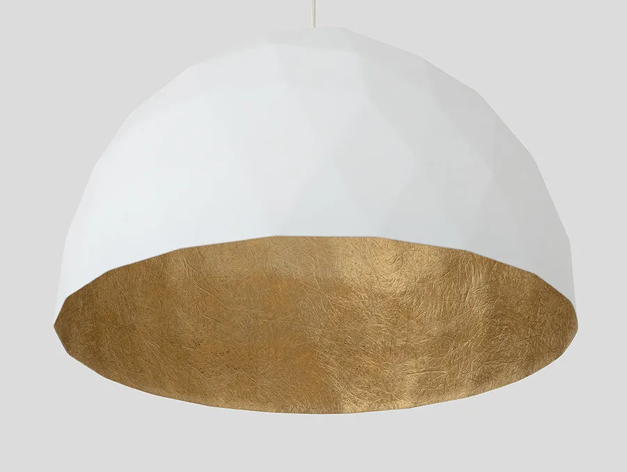 Lampa wisząca LEONARD L - złoto-biały