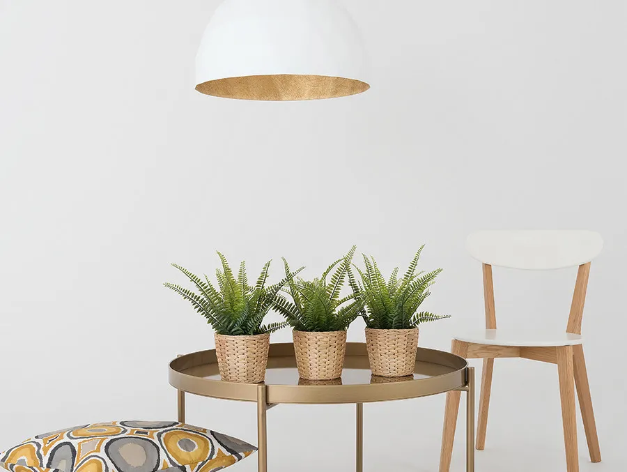 Lampa wisząca LEONARD L - złoto-biały