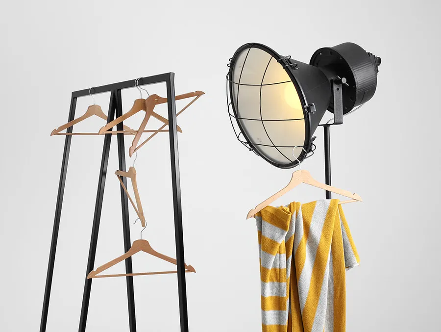 Lampa podłogowa LOFT FLOOR - czarny
