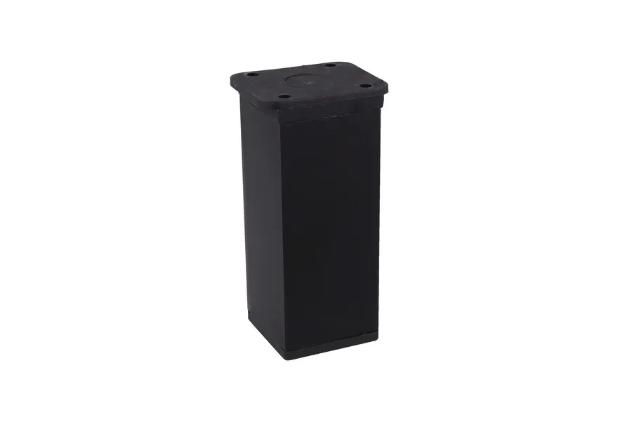 Stopka 40x40 regulowana (CK40.ZP) H100mm. aluminium/tworzywo sztuczne C-35 czarny anodowany mat