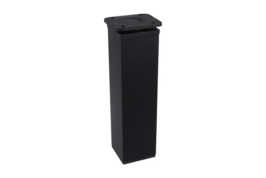 Stopka 40x40 regulowana (CK40.ZP) H150mm. aluminium/tworzywo sztuczne C-35 czarny anodowany mat