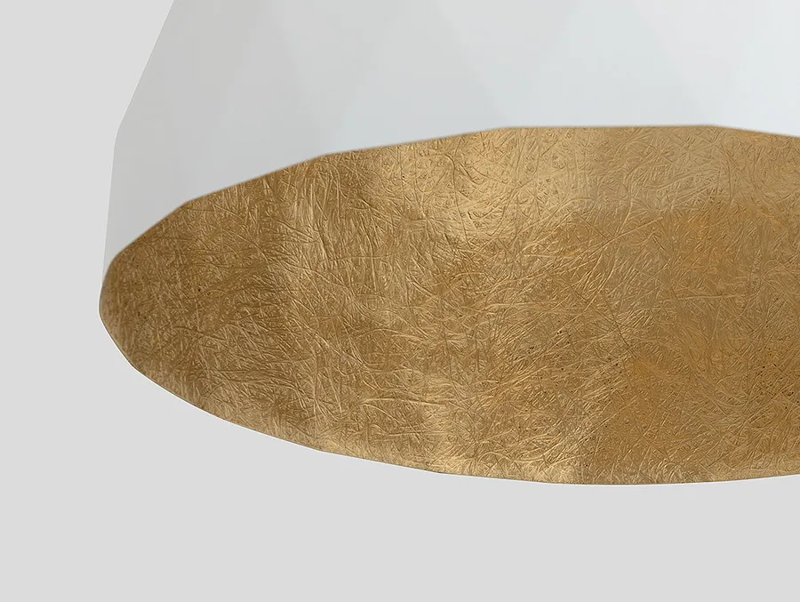 Lampa wisząca LEONARD M - złoto-biały