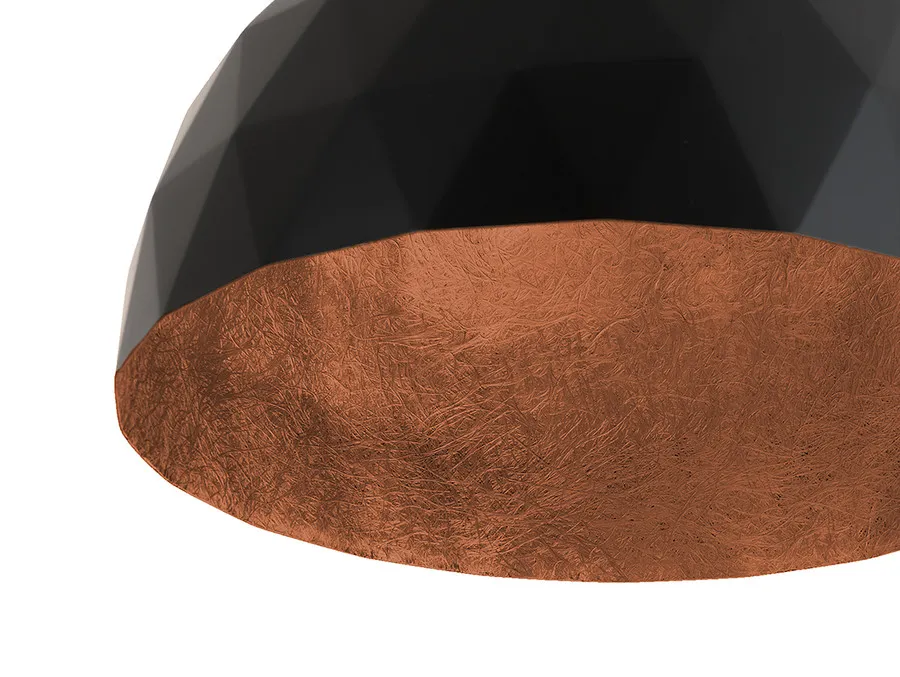 Lampa wisząca LEONARD M - miedziano-czarny