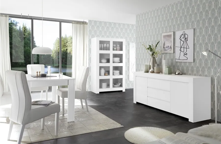 Stół rozkładany FIRENZE 137/185x90 - biały mat