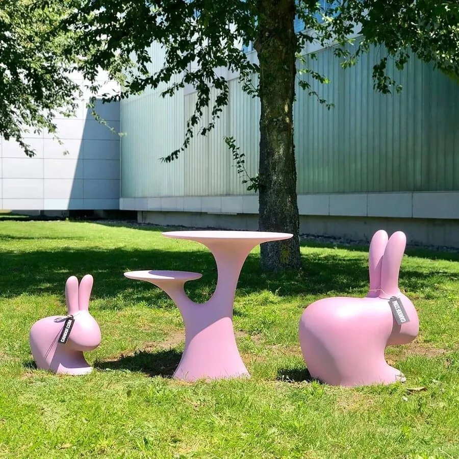 Stolik RABBIT TREE - różowy