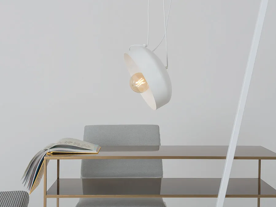 Lampa wisząca POPO FLAT L 1 - biały